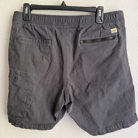 Vuori Ripstop Charcoal Short Mens Large Drawstring Cargo Gorpcore Grey - Picture 11 of 11